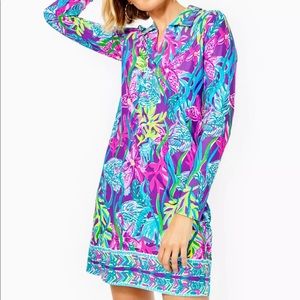 Andrienne Dress Pigment Purple Party All The Tide